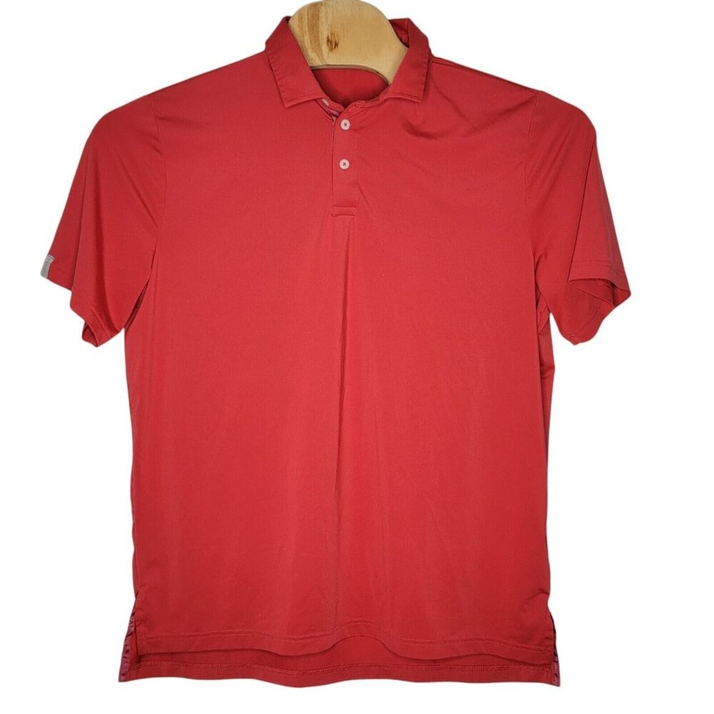 RLX Ralph Lauren Large‎ Red Performance Short Sleeve Polo Shirt Men's Athletic